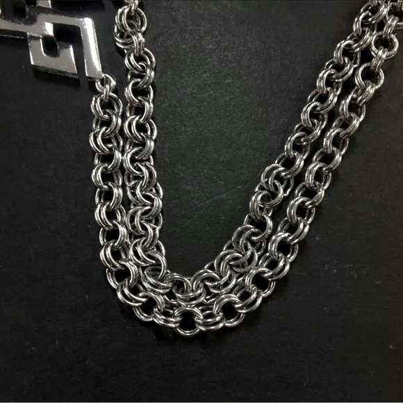 Givenchy Double G Silver Tone Chain Necklace - Picture 6 of 6